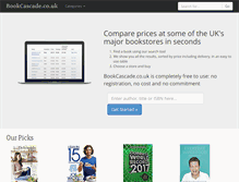 Tablet Screenshot of bookcascade.co.uk